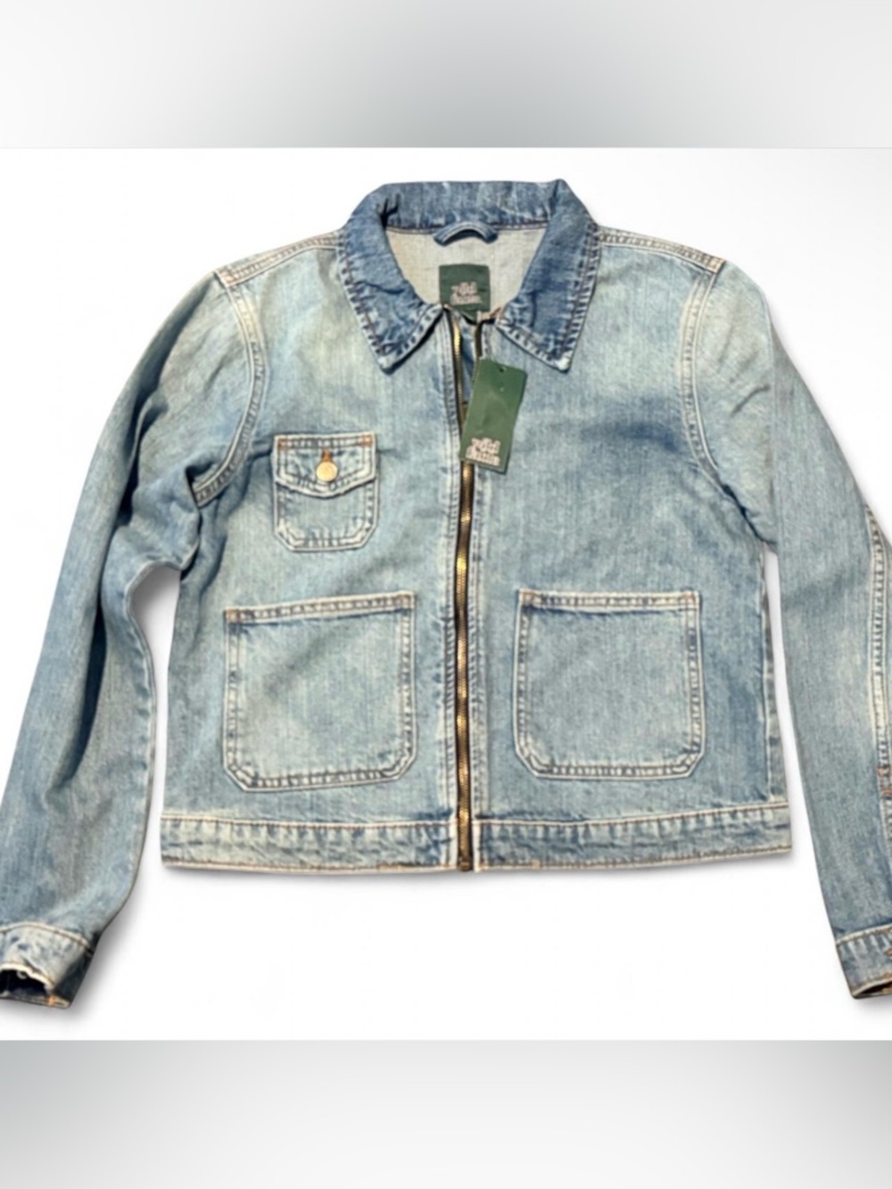 Women’s Wild Fable Denim Zip Front Jacket NWT!
